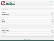 Tablet Screenshot of cuadrosrealejo.com